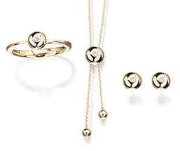 Cablecar Jewelry The Shorty Collection Set Gelbgold Ref. BL547A