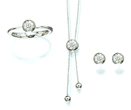Cablecar Jewelry The Shorty Collection Set Weißgold Ref. BL546